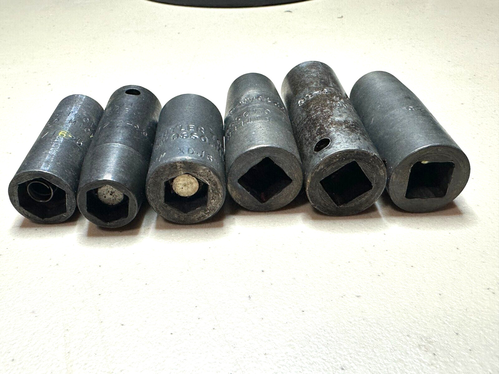 6- Butler Impact Sockets 3/8″ Drive – One 1/4″ Drive See The Pictures!