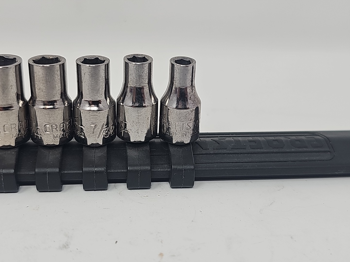 Craftsman 1/4″ Drive 6 Point Sockets G2 Series SAE 5/32” – 9/16” Lot Of 11