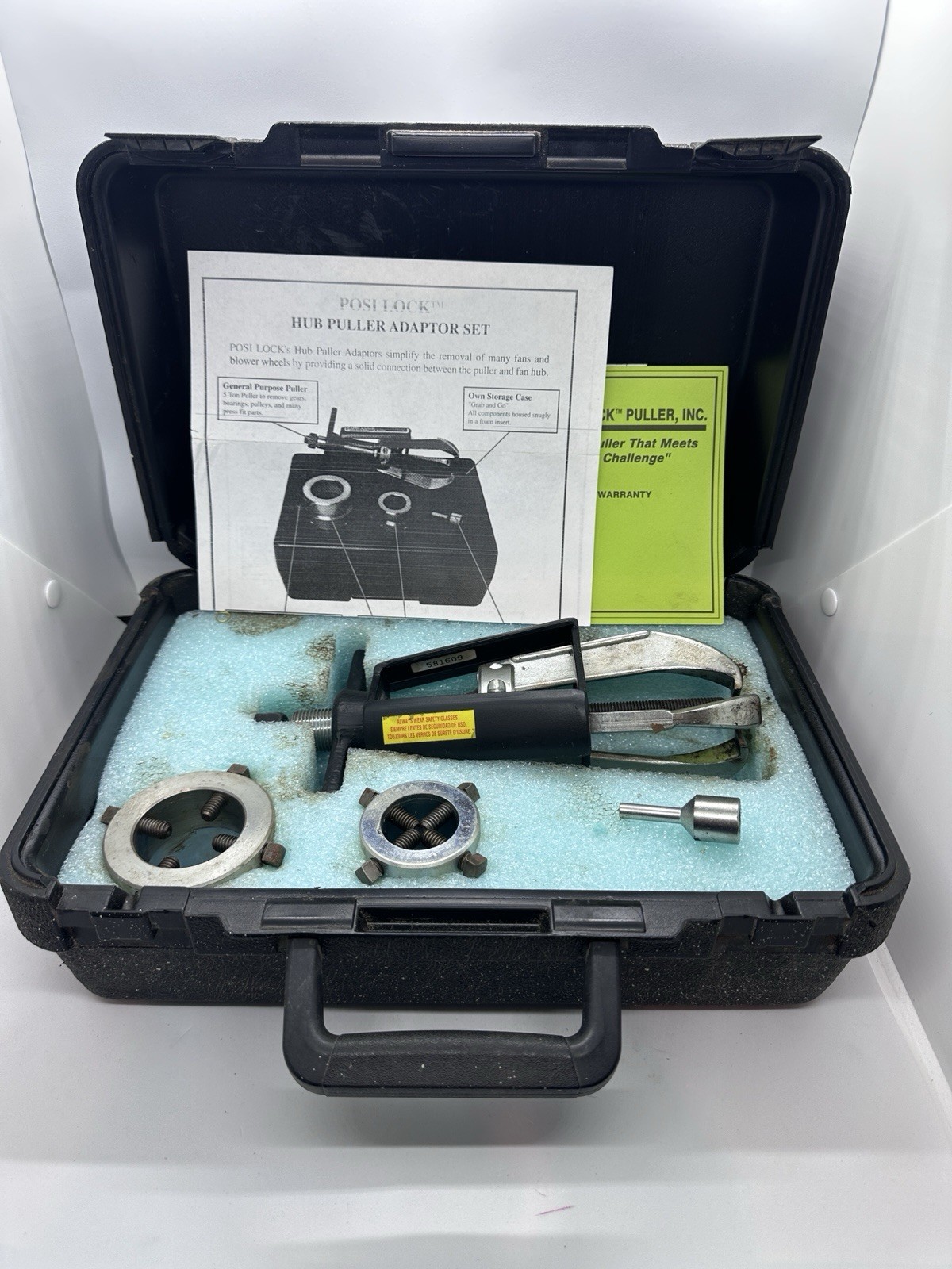 Posi Lock 104 Gear & Bearing Puller with Adapters Set USA MADE!! Carrying Case