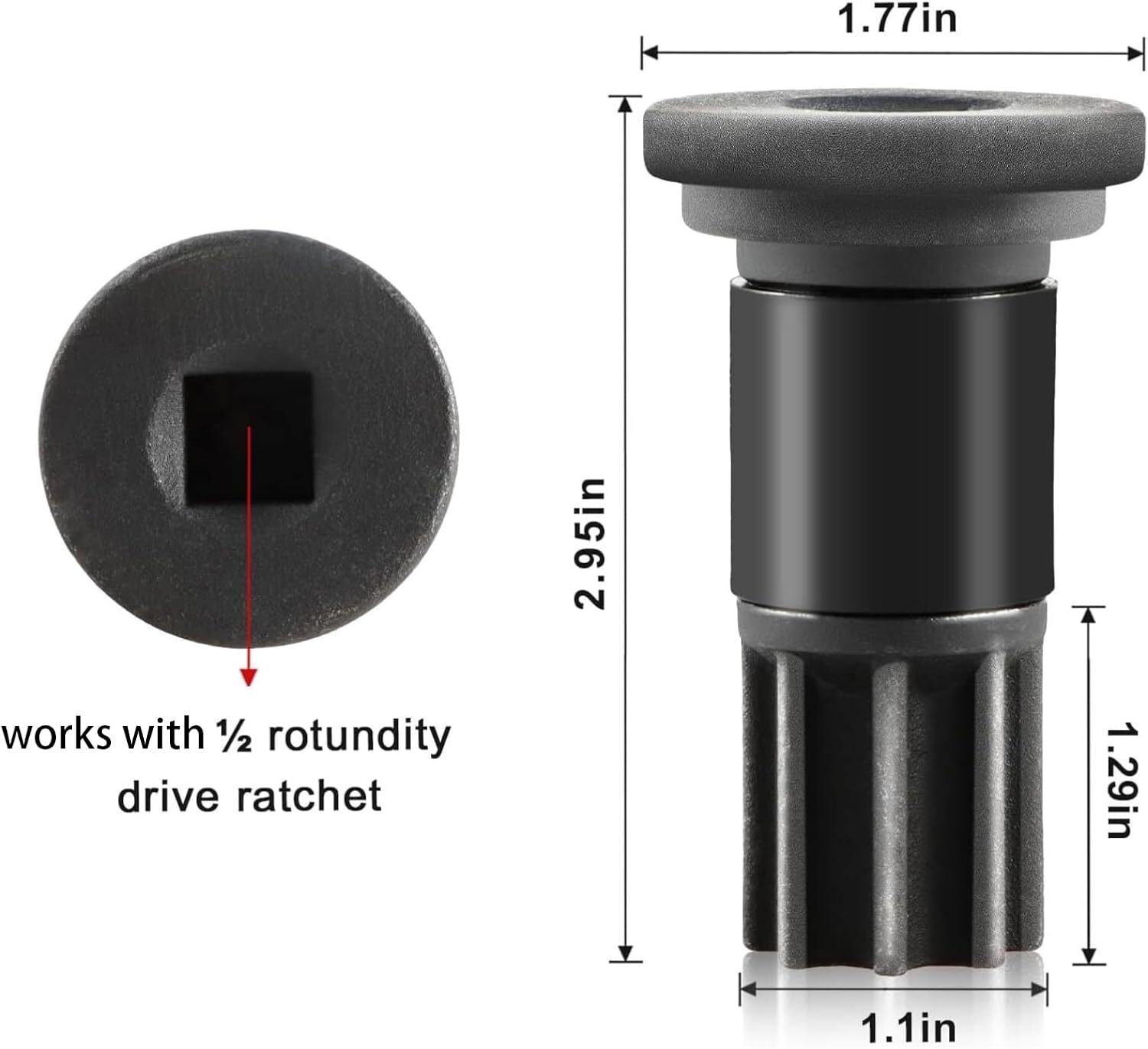 Engine Barring Rotating Tool for Cummins B/C Series & Dodge 3.9L 5.9L 6.7L 8.3L