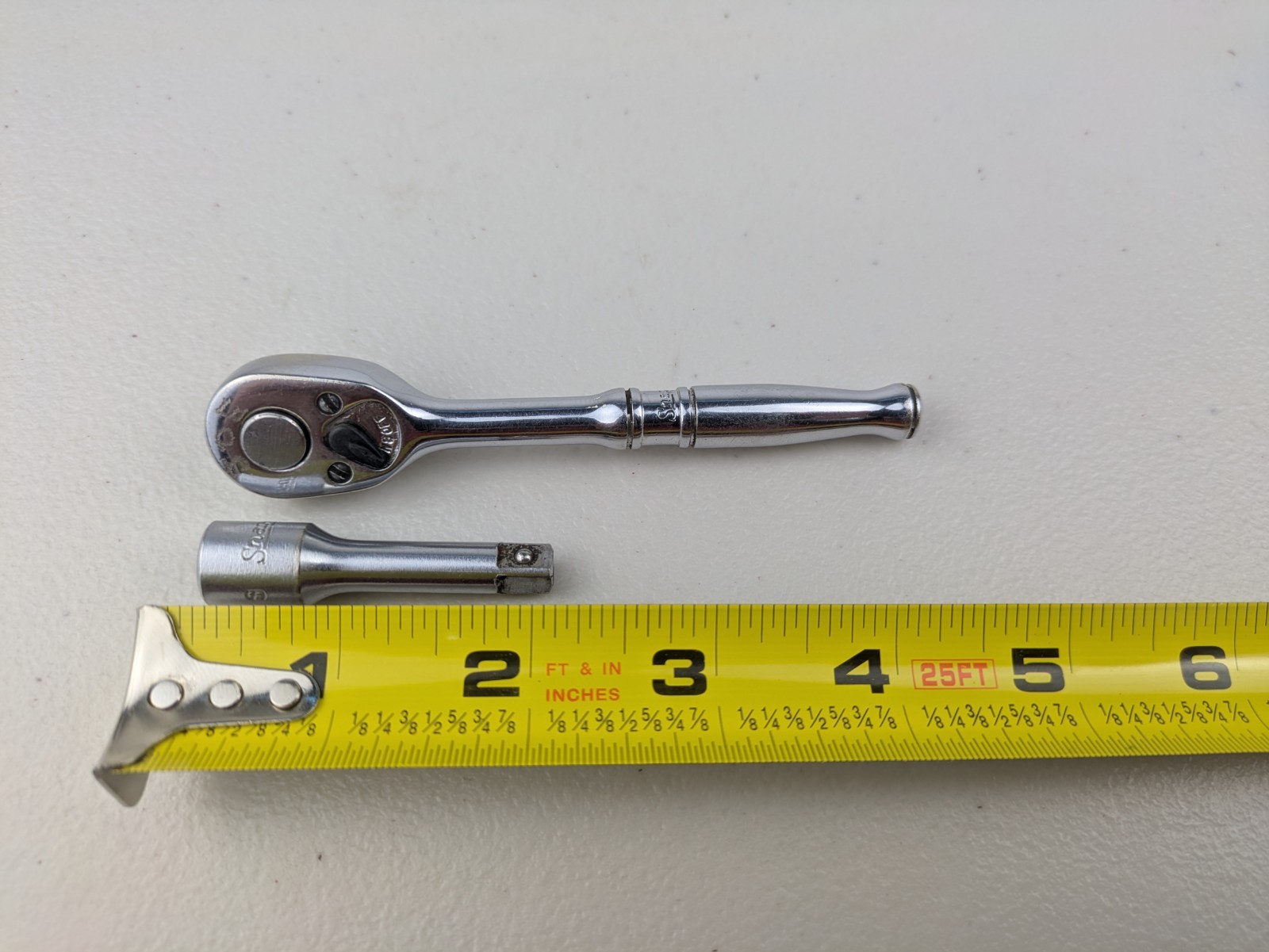 Snap-On USA 4.5″ Short Stubby Compact 1/4″ Ratchet FM70 Extension TM-2