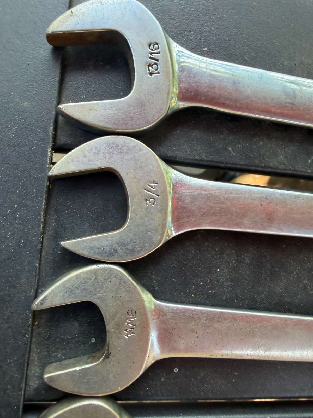 🇺🇸 Snap On Tools USA 7pc 12-Point SAE Combination Wrench Set (3/8–3/4″) OEX707
