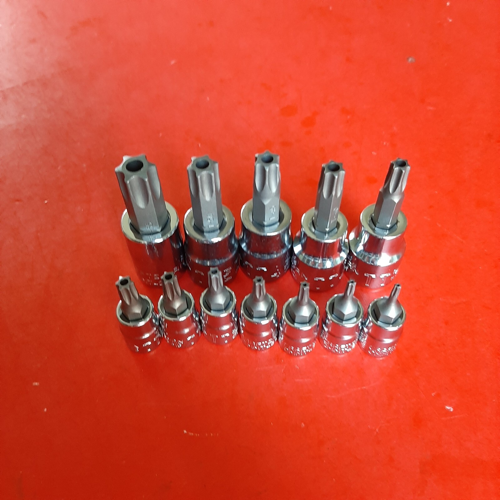 NEW CRAFTSMAN 12 Piece 1/4 & 3/8″ Drive Tamperproof Torx Bit Driver Socket Set