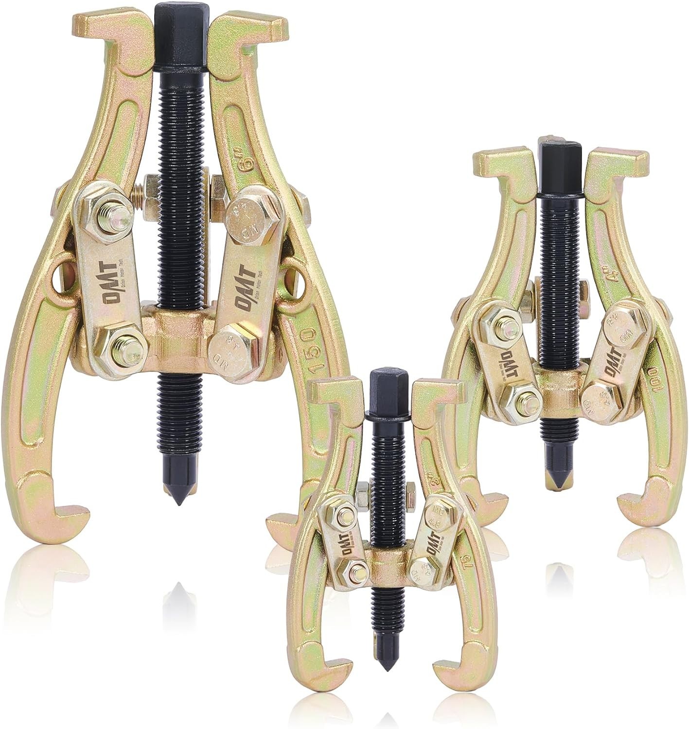 3-Piece Heavy-Duty Gear Puller Set – Reversible Jaws for Safe Component Removal