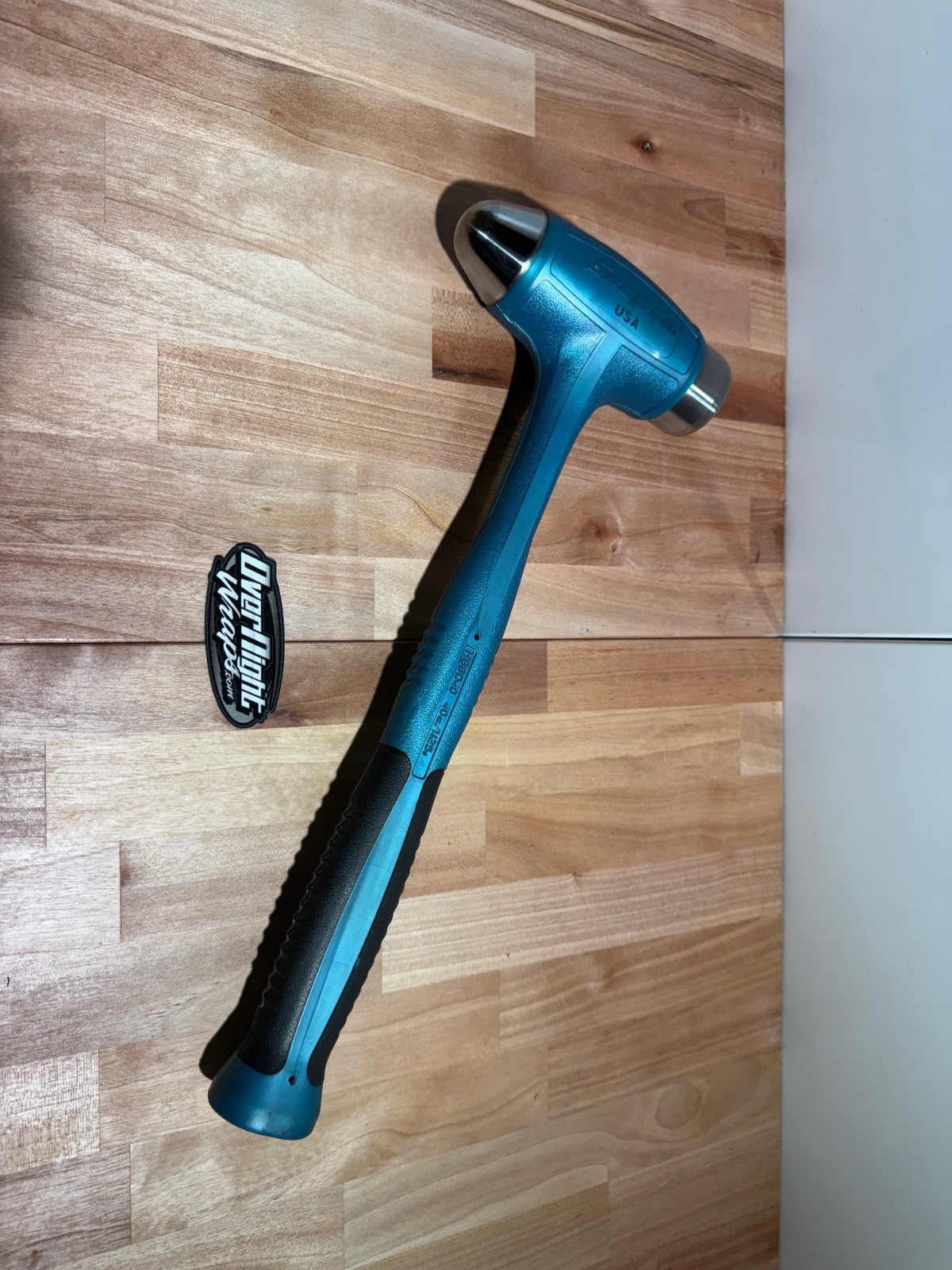 Snap On Tools HBBD40PB 40oz Pearl Blue Dead Blow Ball Peen Hammer USA mint
