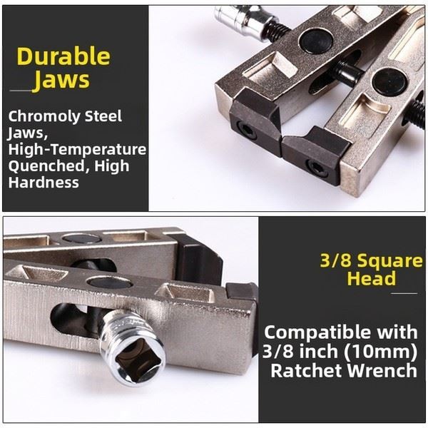 50mm Jaw Opening Hose Clamp Pliers with 38 Square Drive for Vehicle Repairs