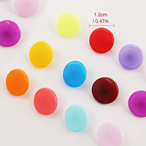 460 Sets 24 Color Snap Plastic Fasteners with Pliers Tool – No Sew Buttons for C