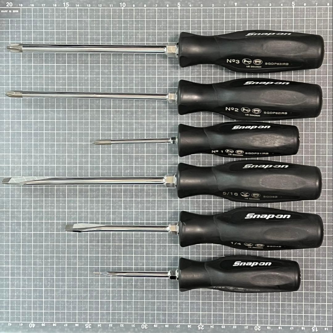 Snap-on Black Screwdriver 6Pc Set [Used]