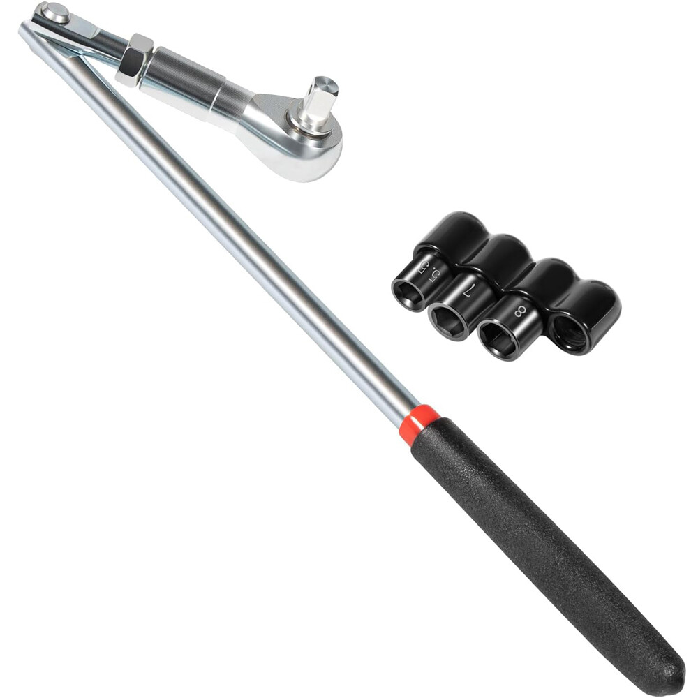 64180 Actuator Motor Wrench Kit 5.5mm 7mm 8mm Sockets 1/4″ Square Drive Adapter