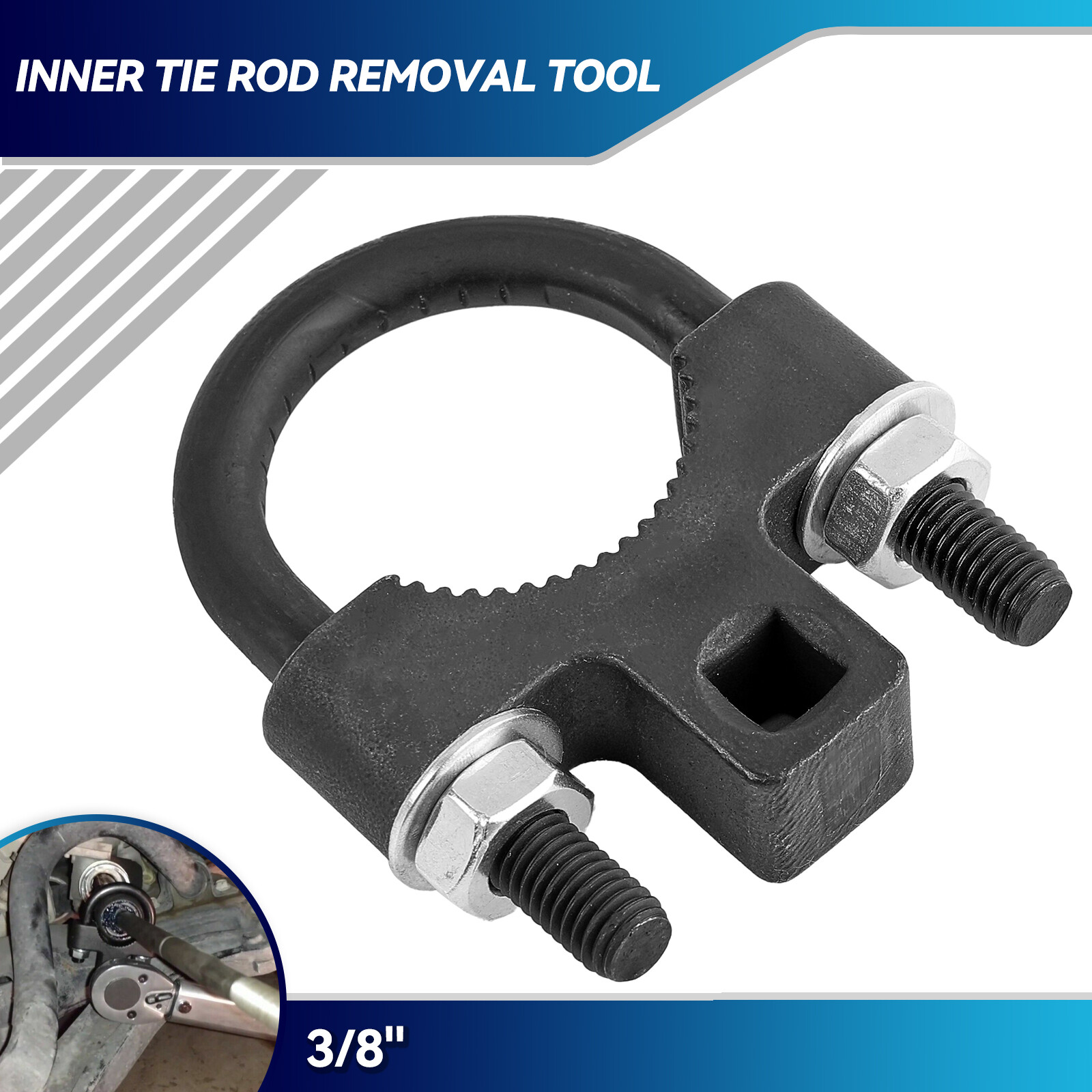3/8″ Inner Tie Rod Tool Removal Low Profile Installation Repair-Mechanic Car Kit