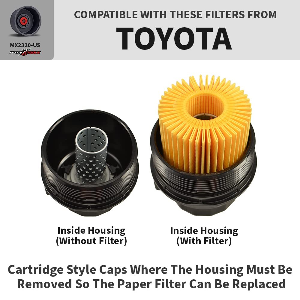 Motivx Tools Oil Filter Wrench for Toyota Camry Tundra Tacoma 4Runner RAV4