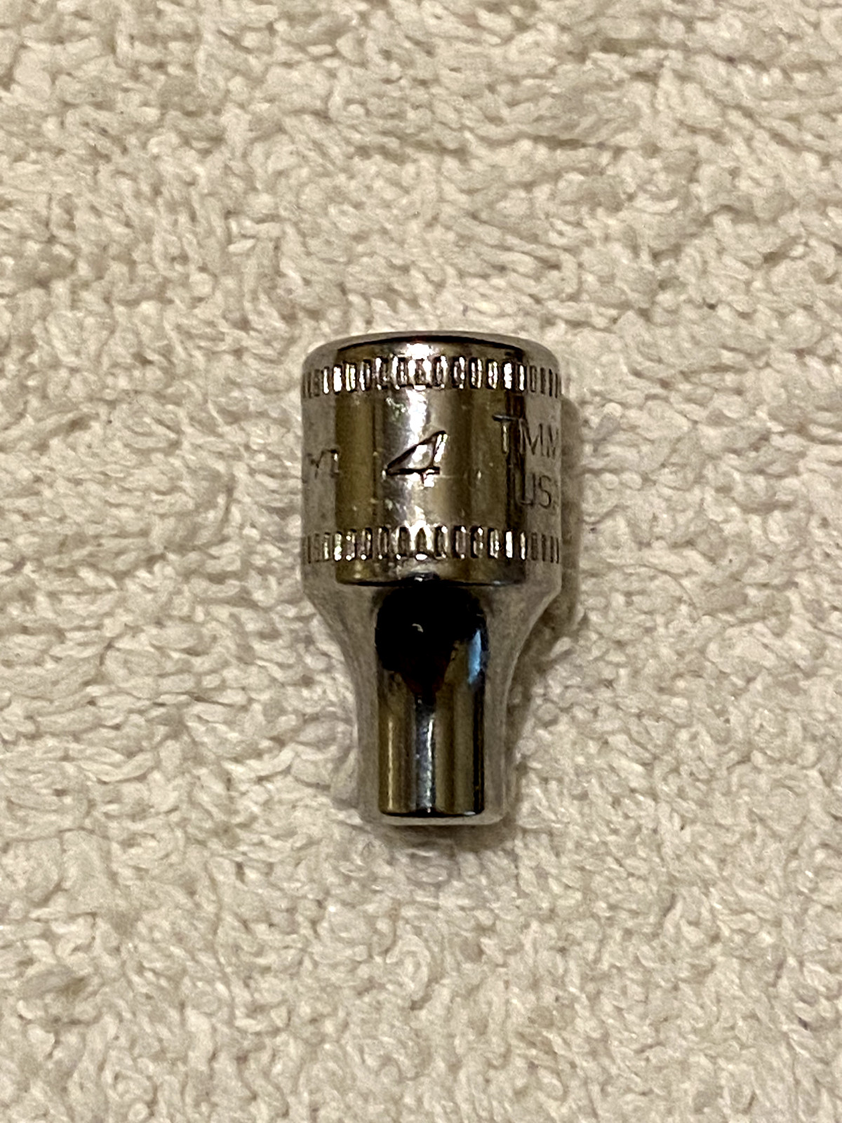 Snap On TMM4, 4MM, 1/4″ Drive, 6 Point Chrome Socket