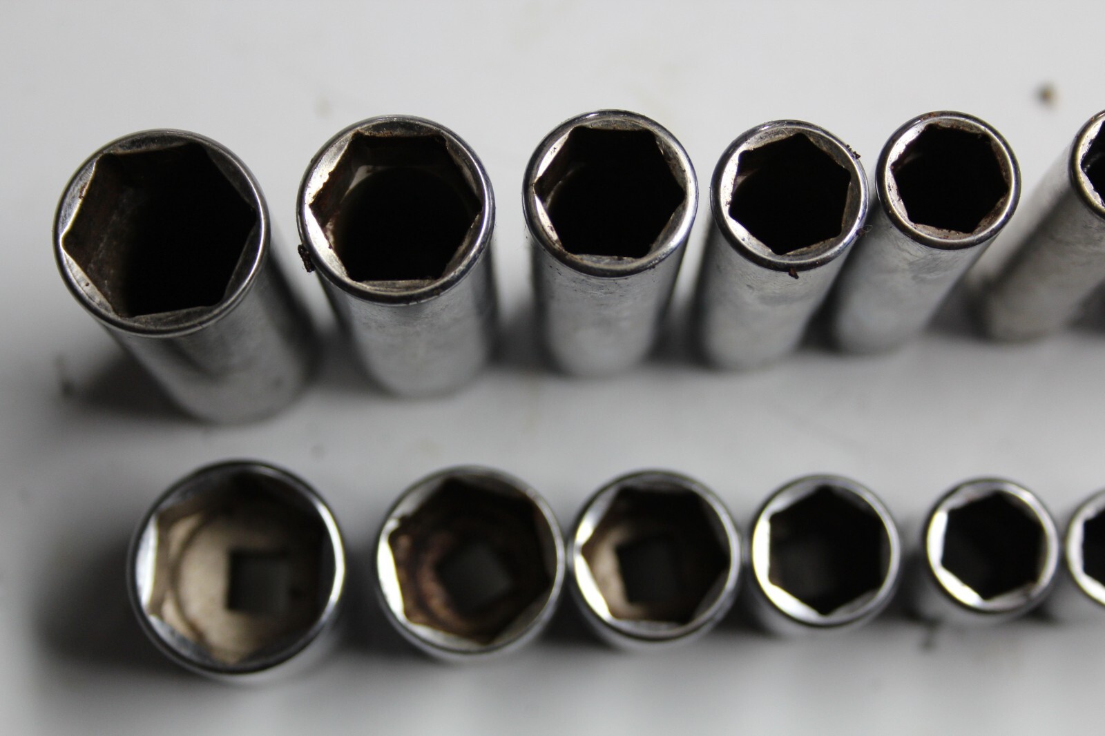 SNAP-ON TOOLS 23 pc 1/4″ Drive 6-Point SAE Shallow / Deep Socket Set USA