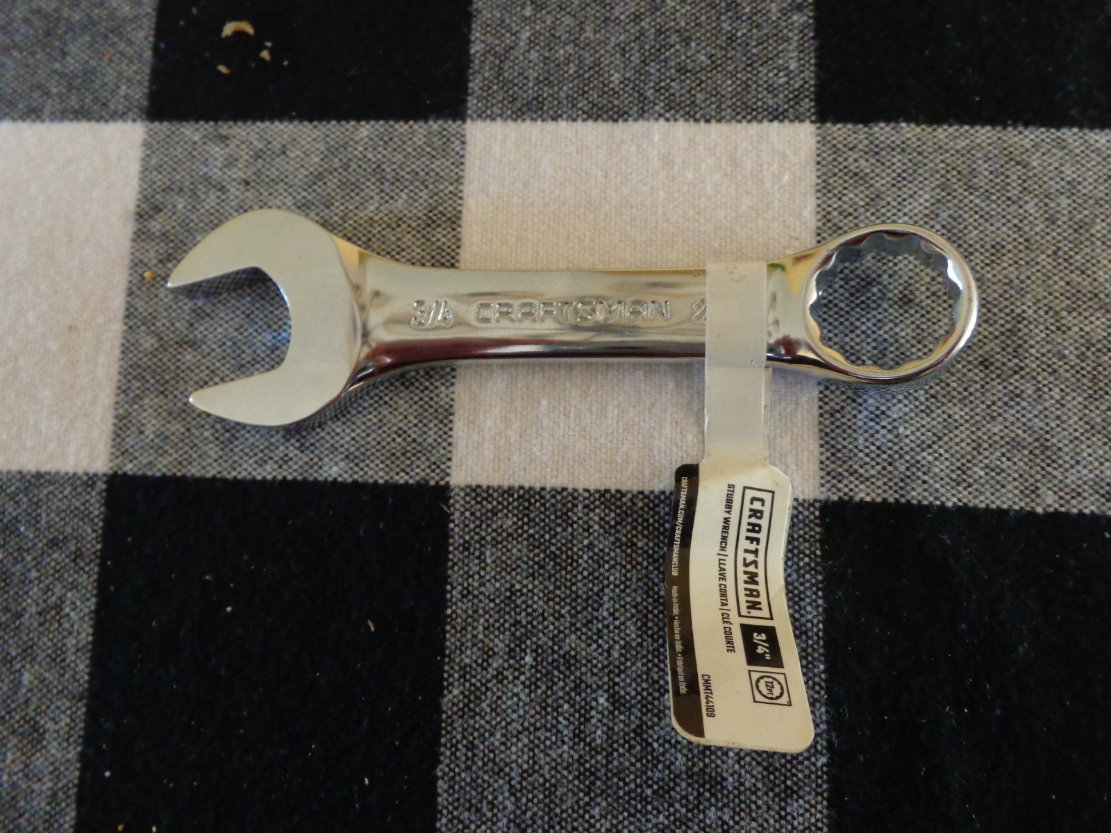 Craftsman -CMMT44109 12 Point 3/4 Stubby Combination Wrench 5″ Long **NEW**