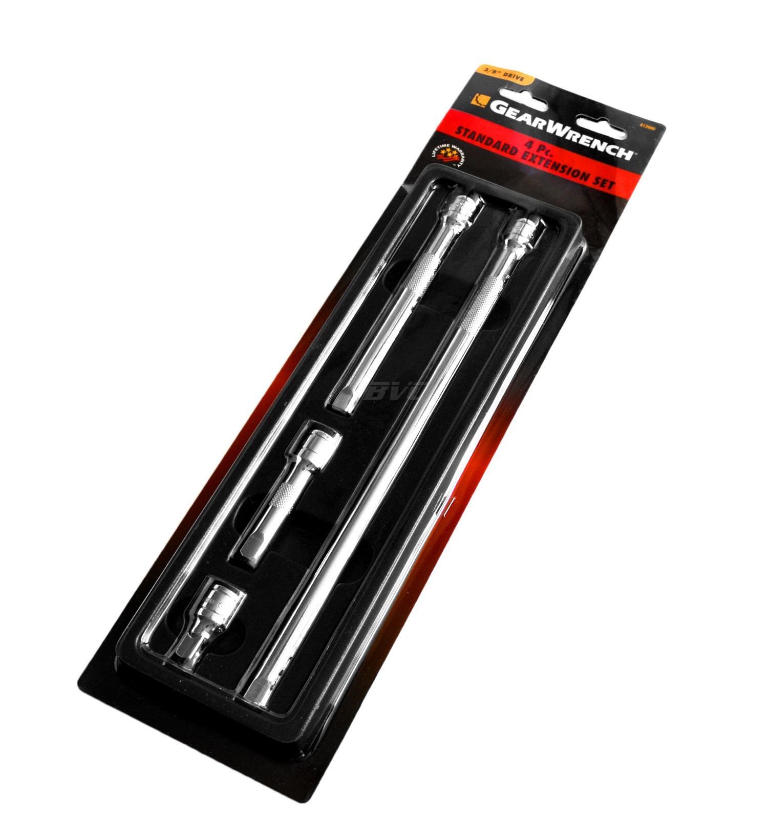 4 PC Standard Extension Set – GearWrench 81200D – 3/8″ Drive Ext. 1-1/2″ to 12″