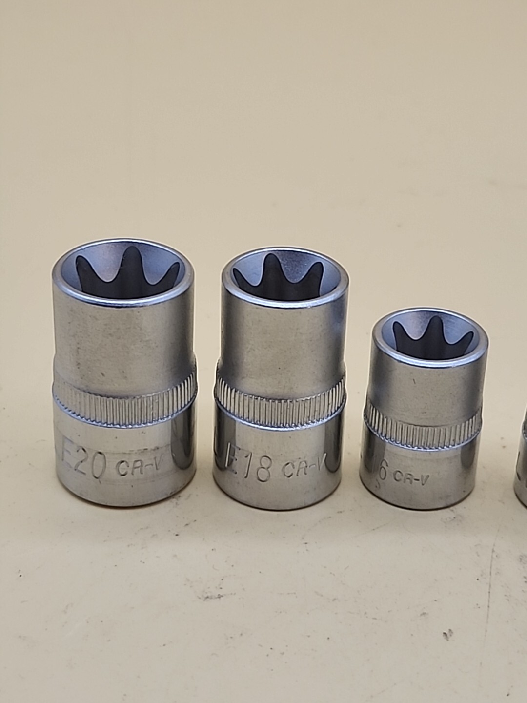 Cornwell Torx Star Bit Female E Socket Set E4-5-6-7-8 E20-18-16-14-10 10ea
