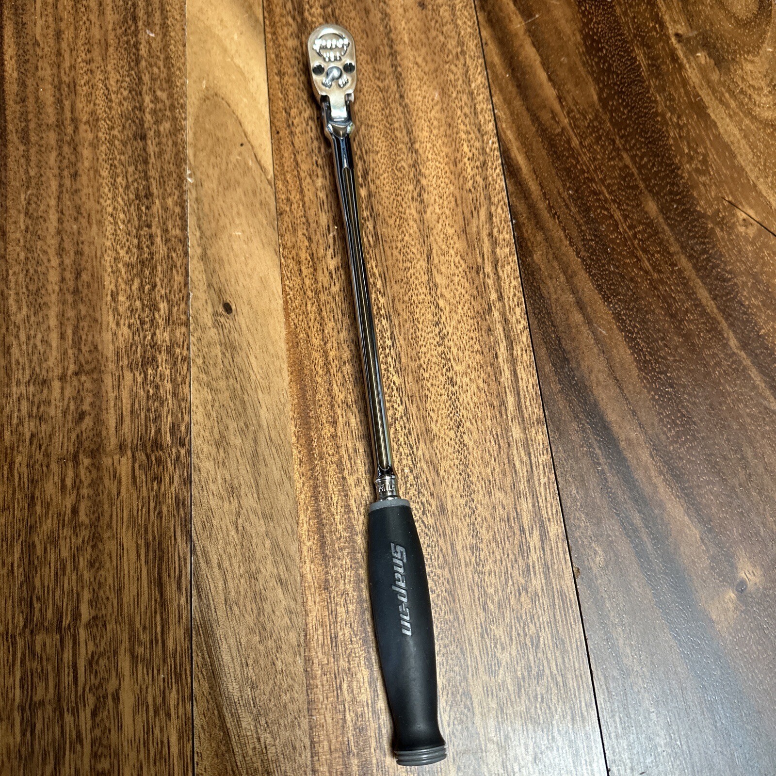 NEW Snap On 1/4″ THLLF72 X-Long DARK TITANIUM Soft Grip Flex Head Ratchet