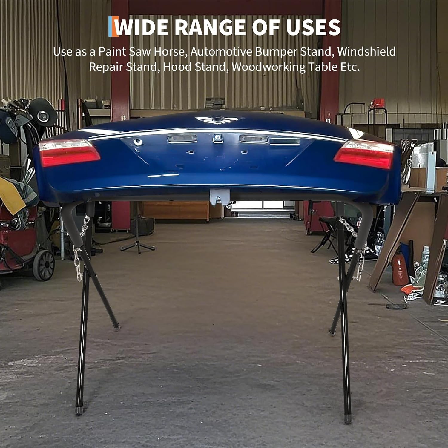 1/2/3/4pcs Portable Work Stand 500LB Garage Workbench Auto Bumpers Fender Stand
