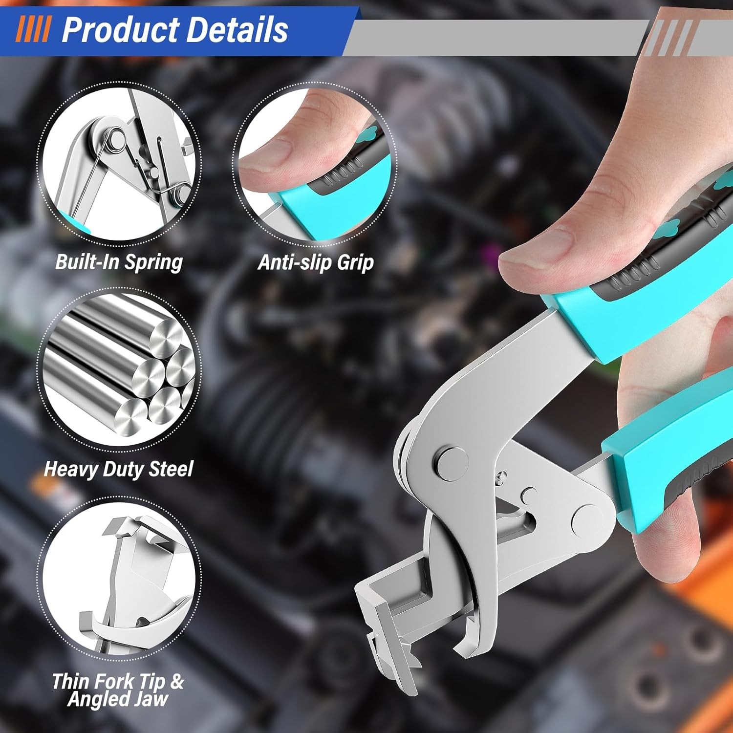 Heavy Duty Auto Trim Clip Pliers Fastener Removal Tool Panel Door Upholstery US