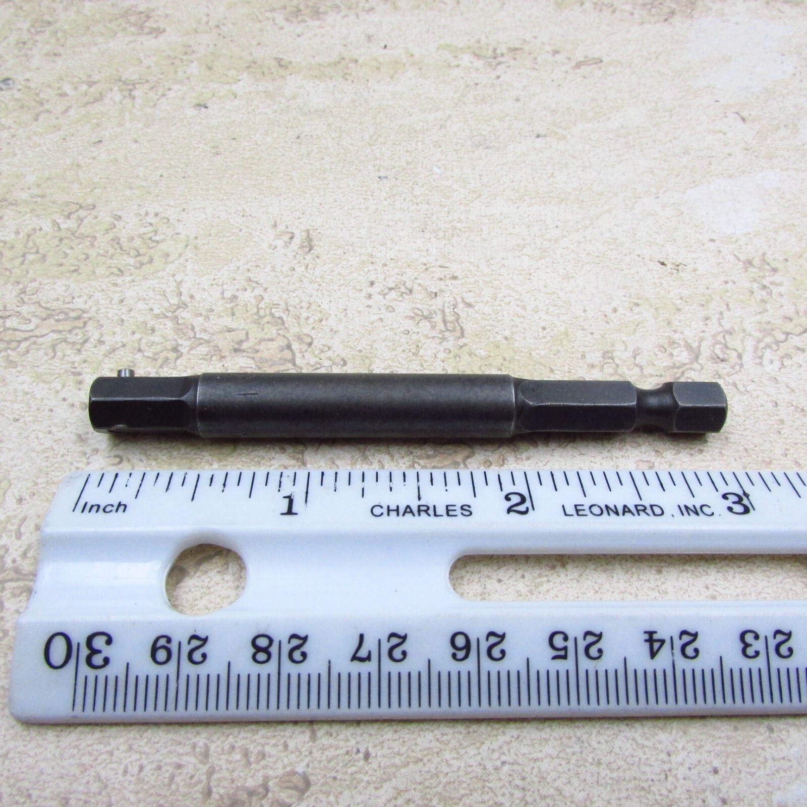 Advance Mfg. Hex Power Drive 3″ Extension Pin Lock 1/4″ Male Hex USA Made