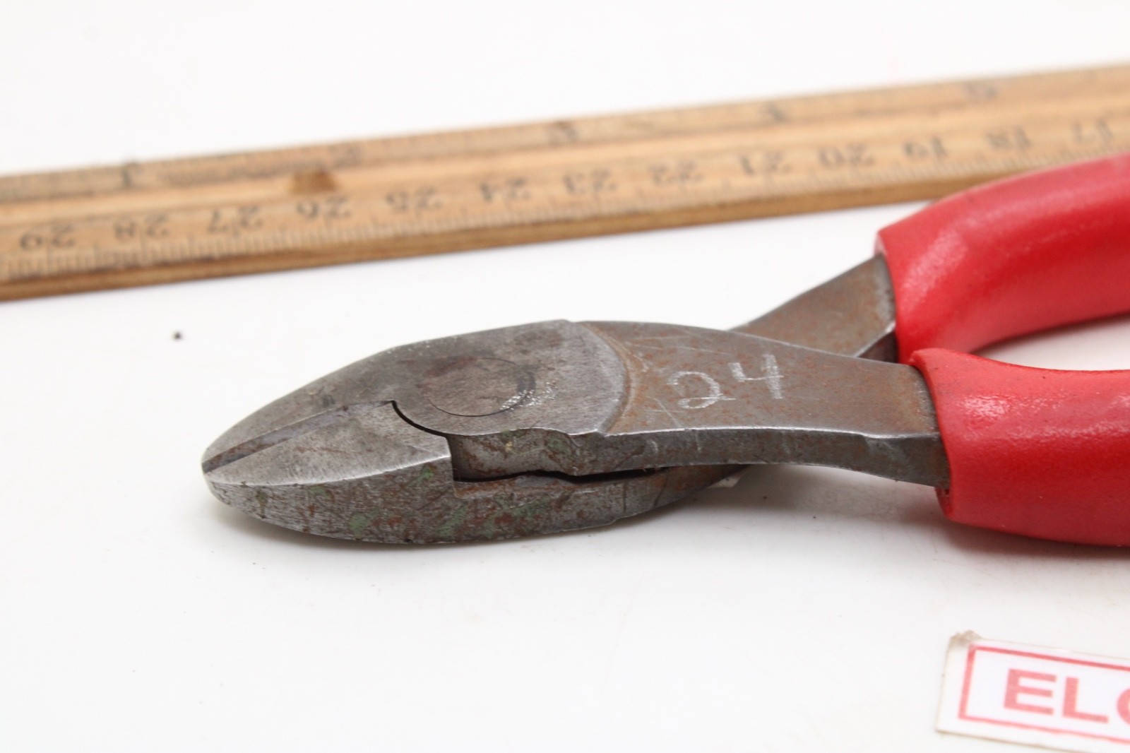 Snap-on Tools 86CF Power Edge Diagonal Cutters Red Grip 6.5″ USA
