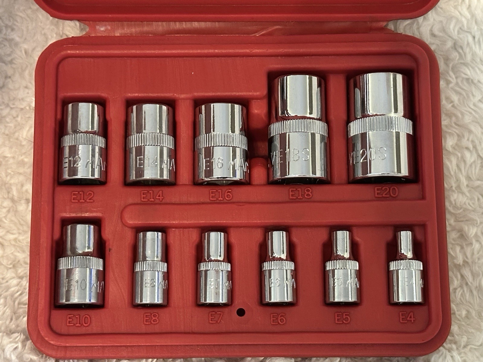 MAC Tools 11 Pc Torx Star Socket Set SMXVE11B E4 E20