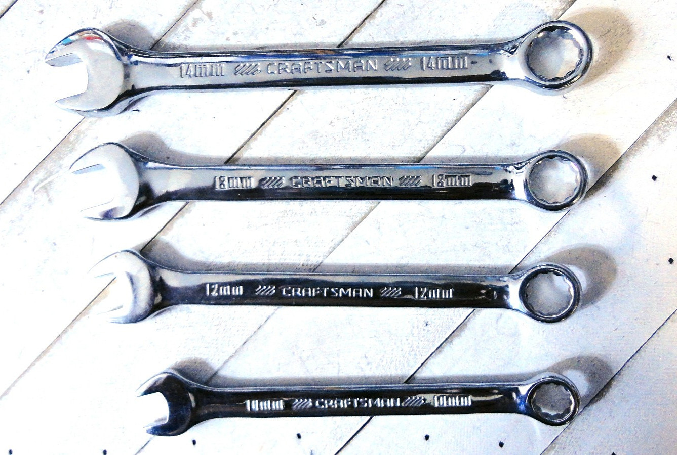Craftsman 10mm, 12mm, 13mm, 14mm Combination Wrenchs – CMMT 42814, 16, 17 & 18