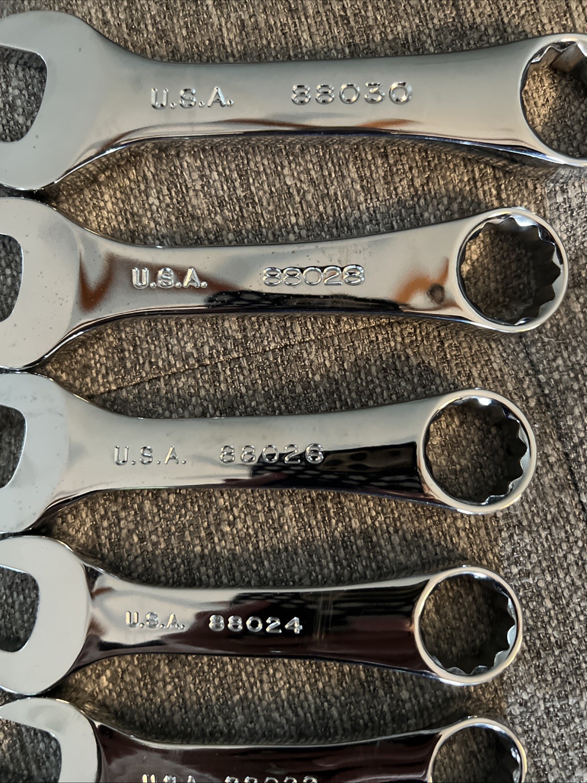 S & K 10 Pc Stubby Combo Wrench Set 3/8″-15 /16″ 12Pt Offset 88030