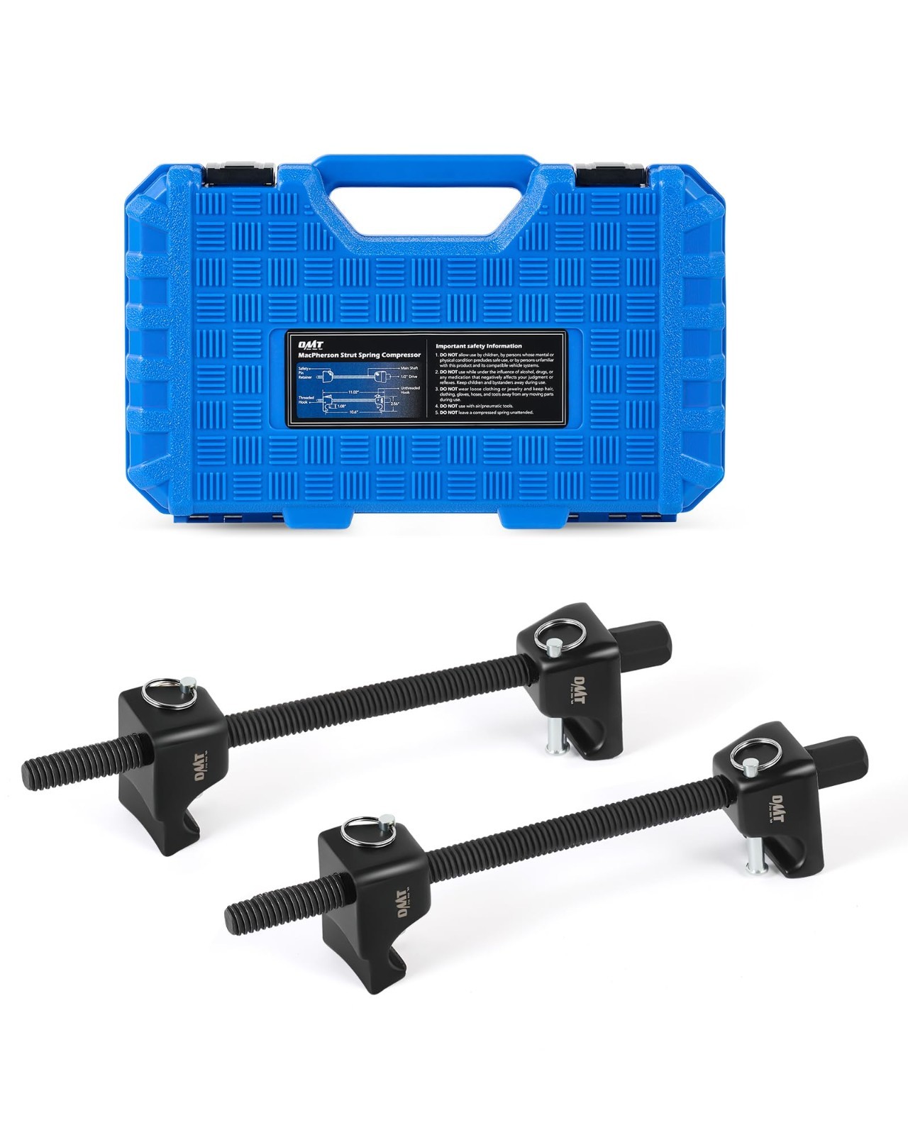 Heavy Duty Macpherson Strut Spring Compressor Tool Set, 10.5″ Range, 1/2″ Drive
