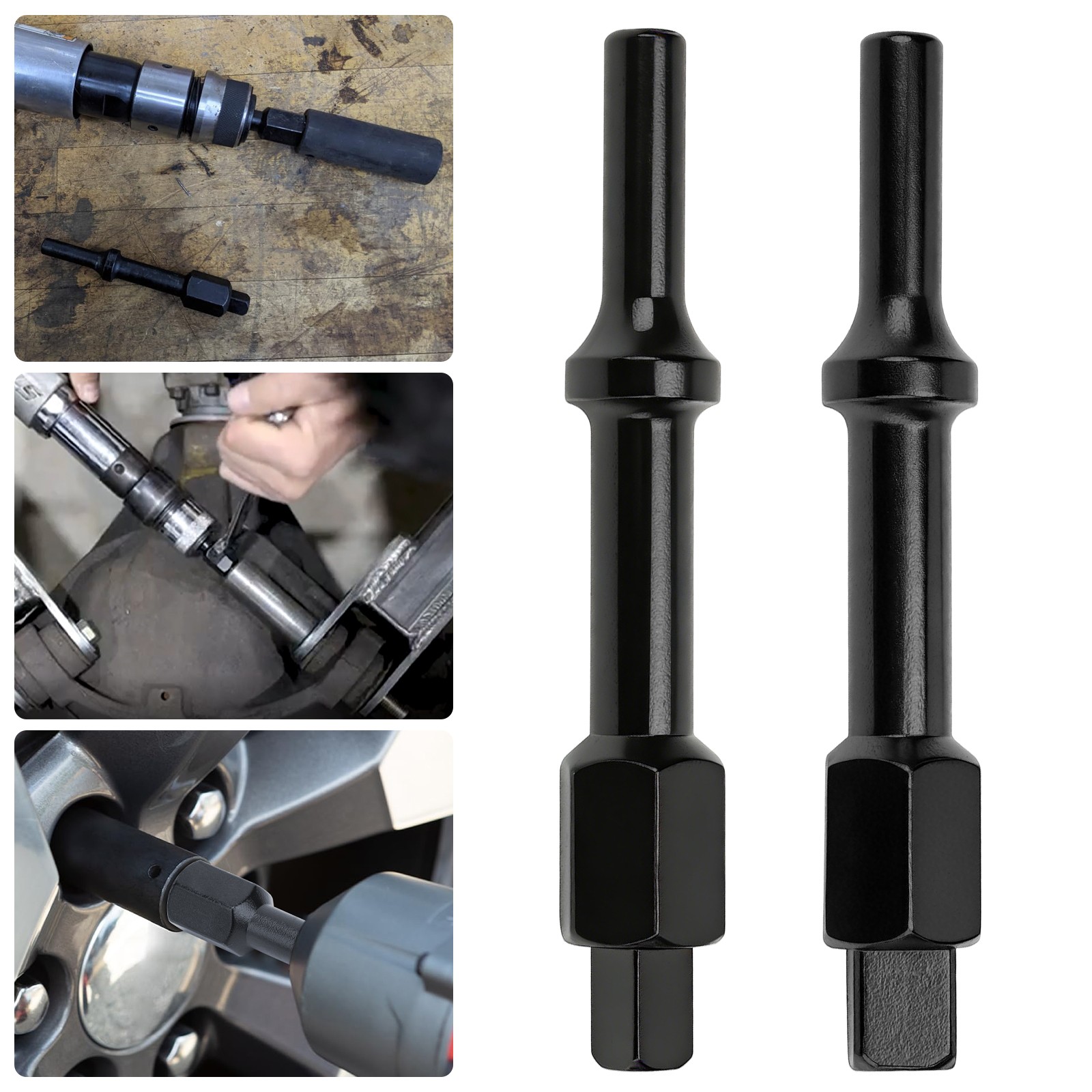32029 Pneumatic Bolt Breaker Set 3/8″ 1/2″ Drive Air Hammer Socket Adapter 37316