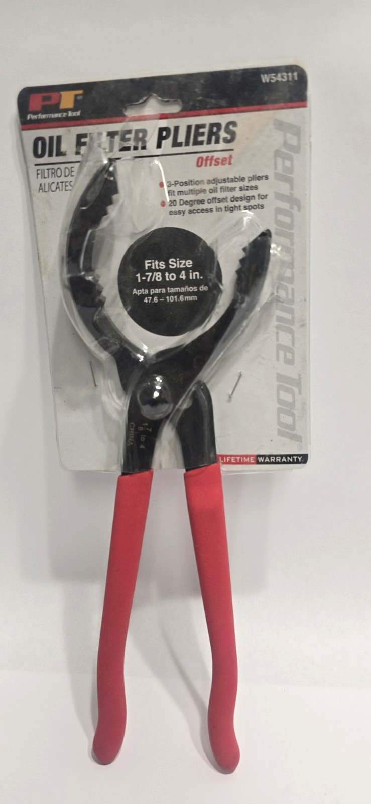 WILMAR OIL FILTER PLIERS 1-7/8 TO 4″ W54311