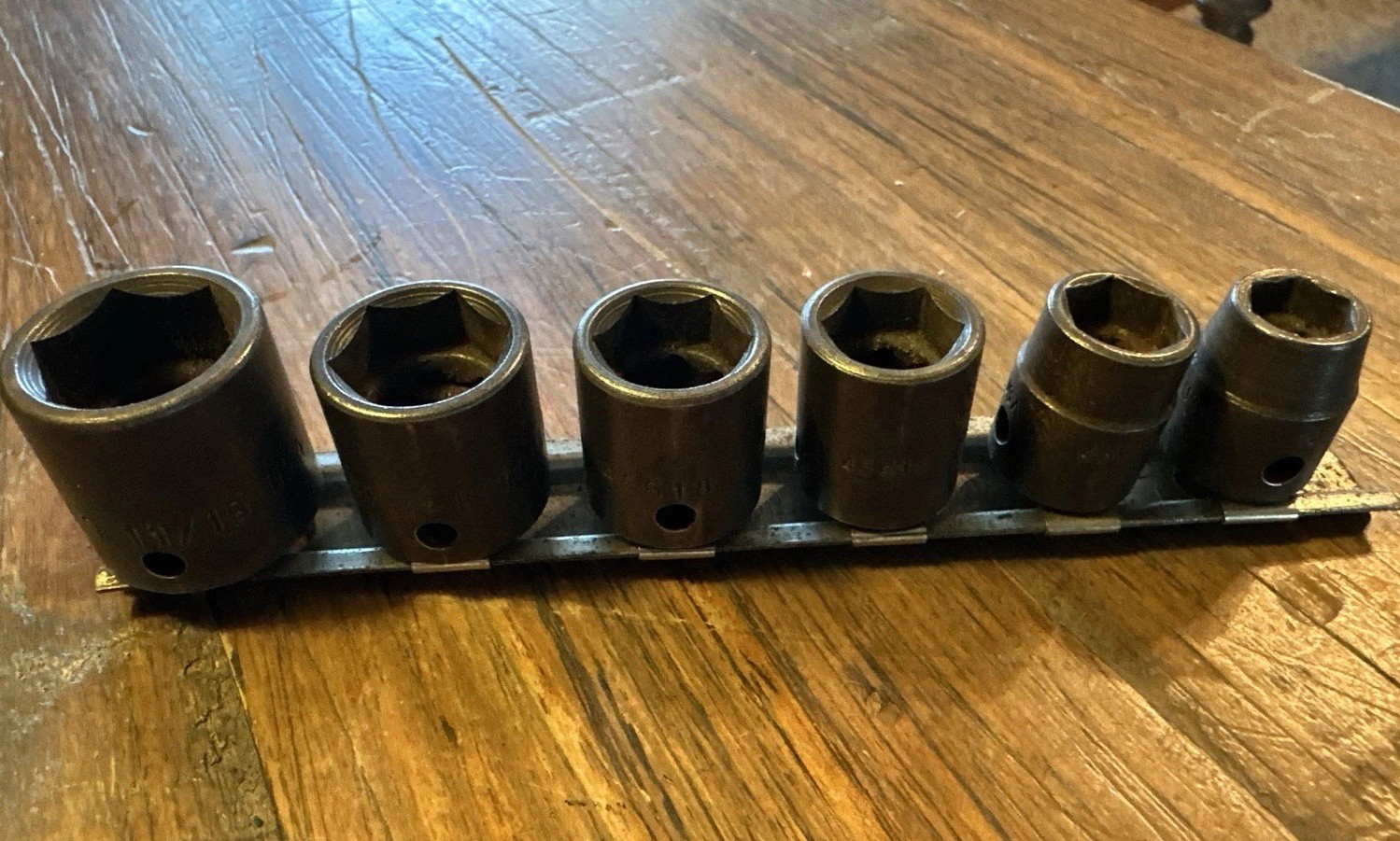 S-K SK Tools USA 6PC 3/8″ DRIVE Shallow Impact Socket Set 3/8”- 11/16″ SAE 6PT