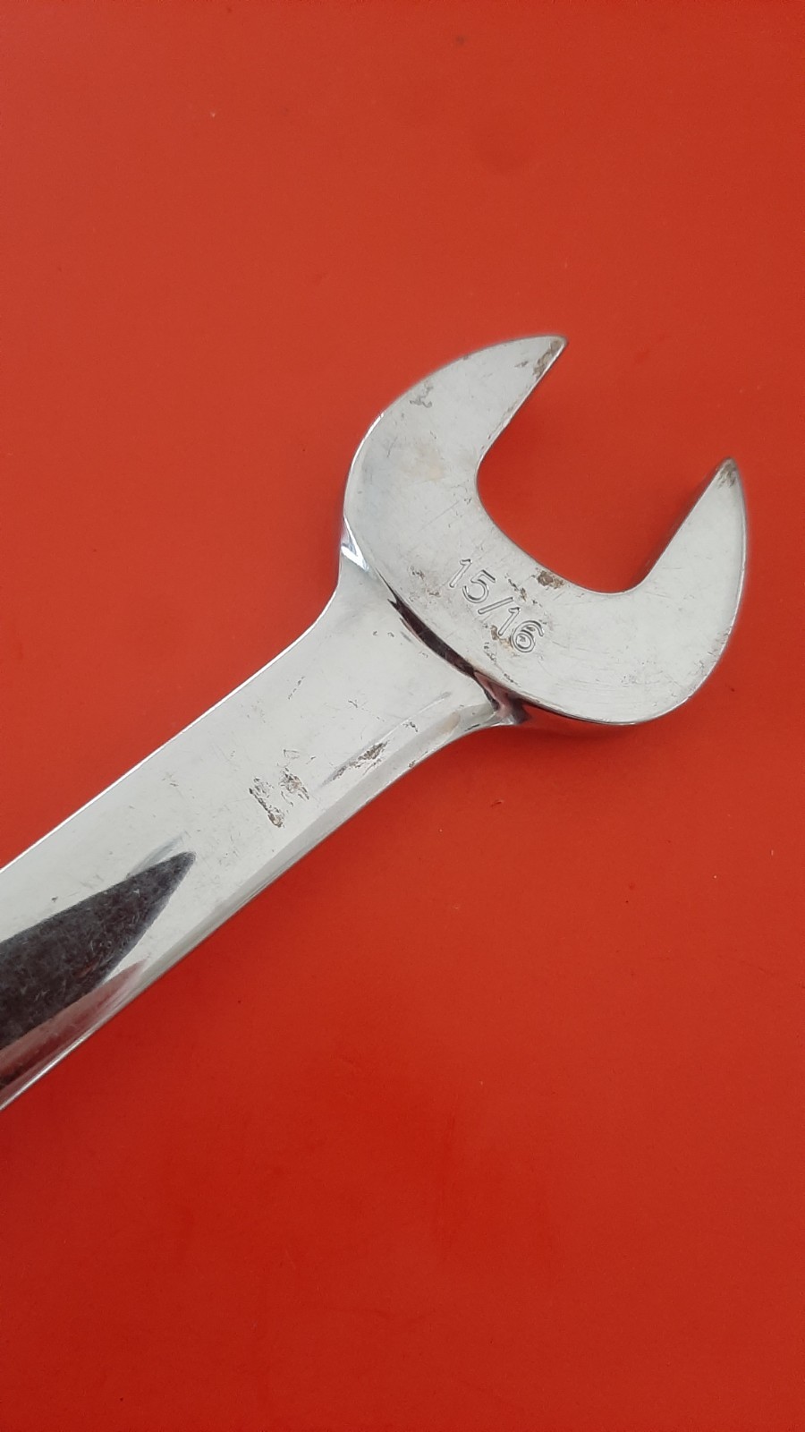 Snap On Tools USA 7/8″ x 15/16″ Open-End Wrench VO2830 Engraved 602