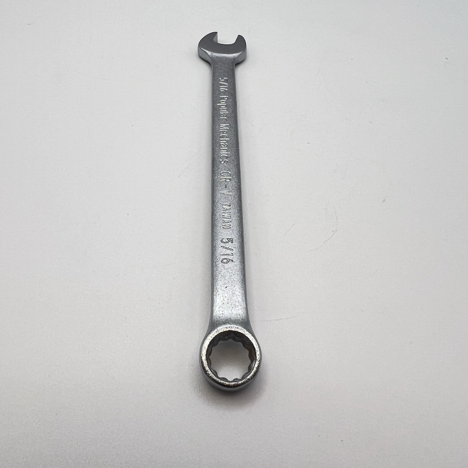 Popular Mechanics W0110 A 5/16″ Combination Wrench SAE CR‑V Vintage PM NOS