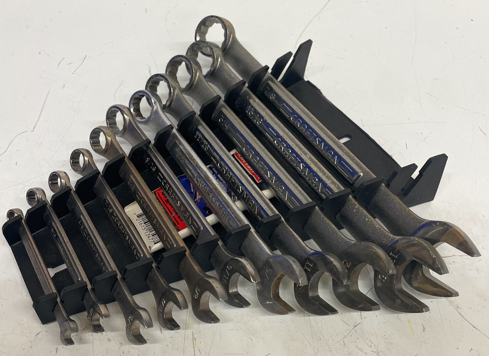 Craftsman USA Wrench Set w/ Organizer, Combination (Standard), Mixed Lot