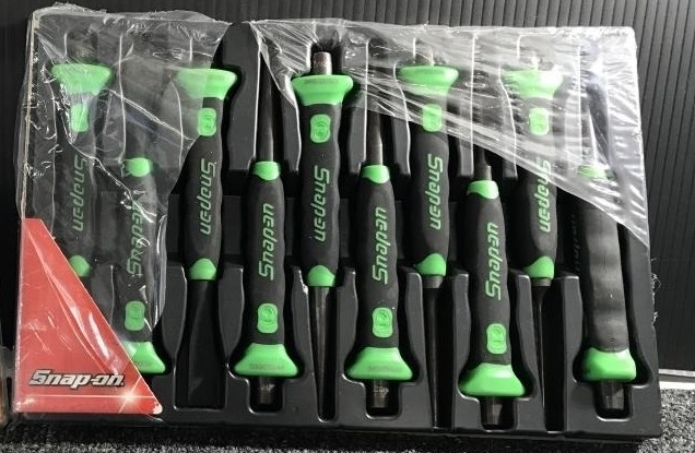 Snap-on Punch and Chisel Set of 10 PPCSG710G Soft Grip