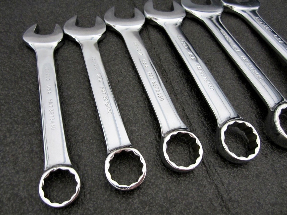 Vintage Snap-on 6pc Stubby Combination Wrenches 5/8″ to 15/16″ Underline USA