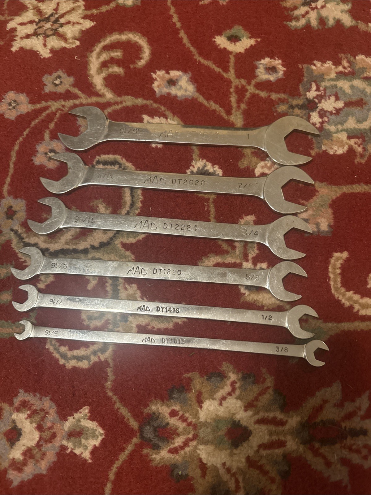 MAC TOOLS 6 Pc. SAE Thin Open-End Wrench Set DT Series-5/16″-1″. USA 🇺🇸