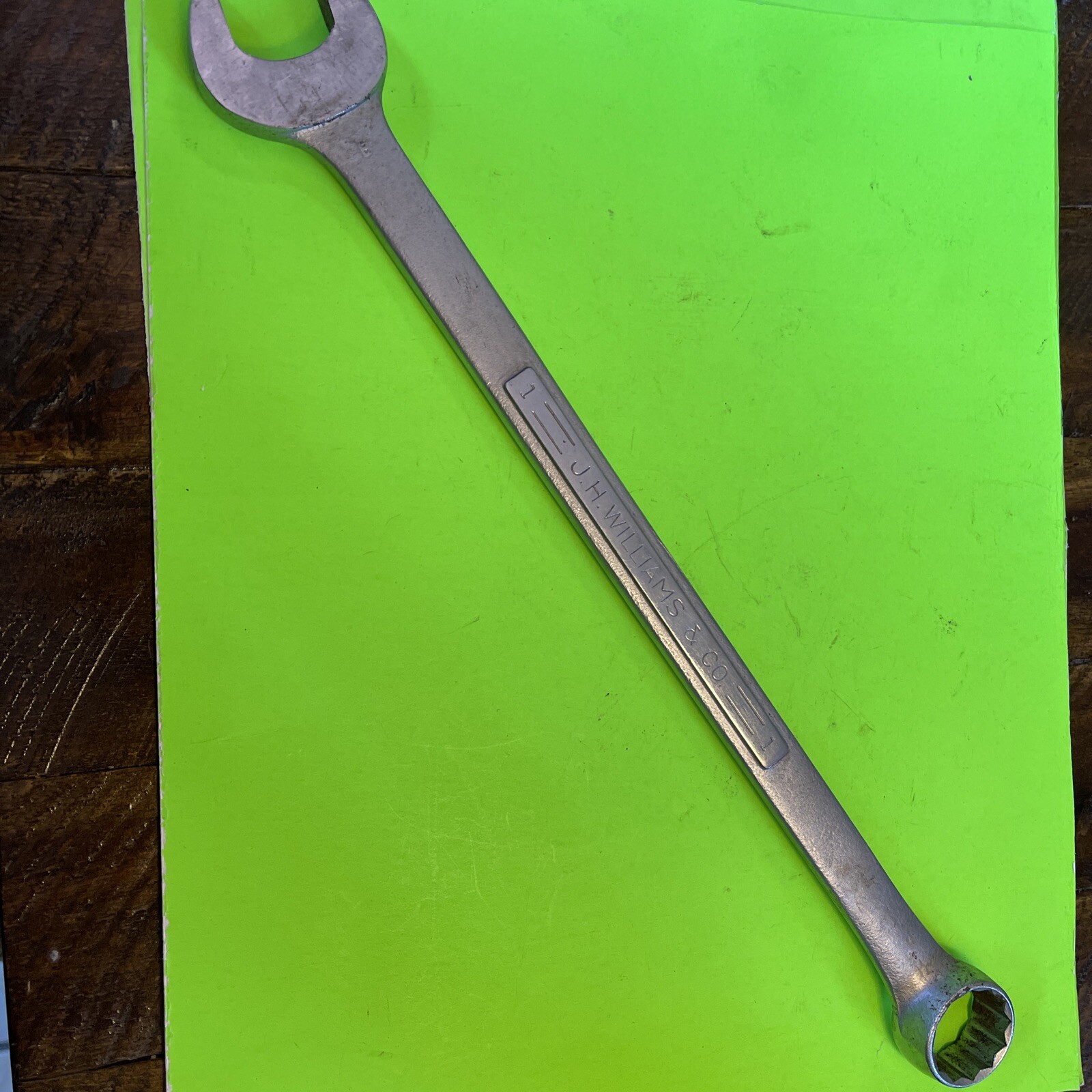 JH Williams Superrench – 1” Combination Wrench, 12 Point , Part# 1170 Vtg USA