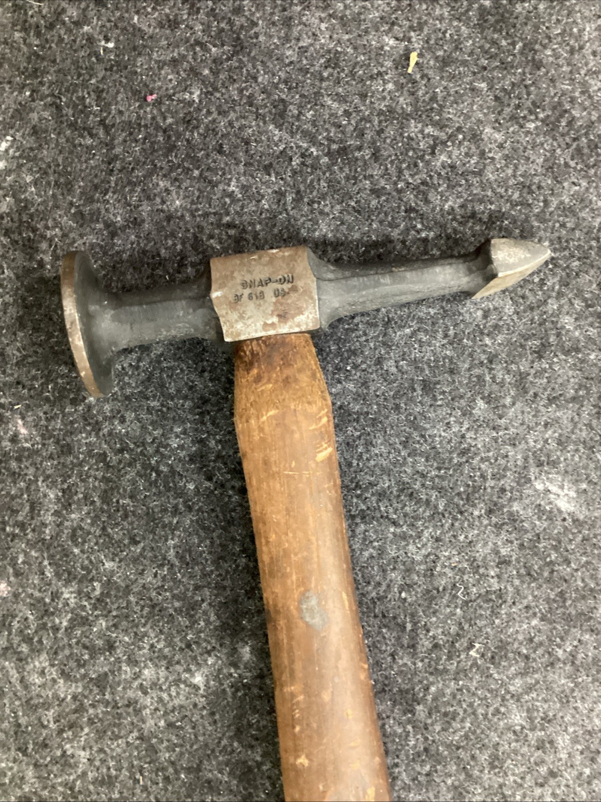 Snap-on Wide Nose Peen Auto Body Hammer BF618 Made in USA