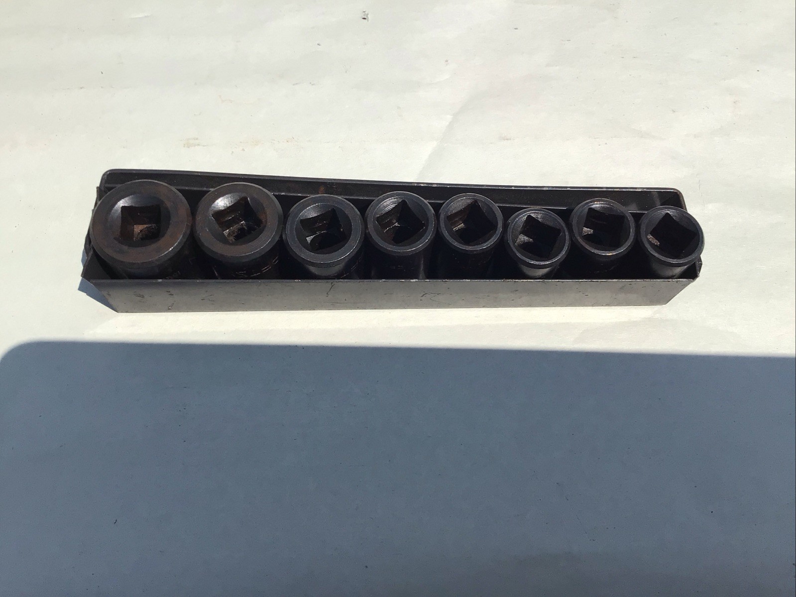 Craftsman 3/8” Drive 8 Pc 6pt Impact Socket Set 1/4”-11/16” With Carrier