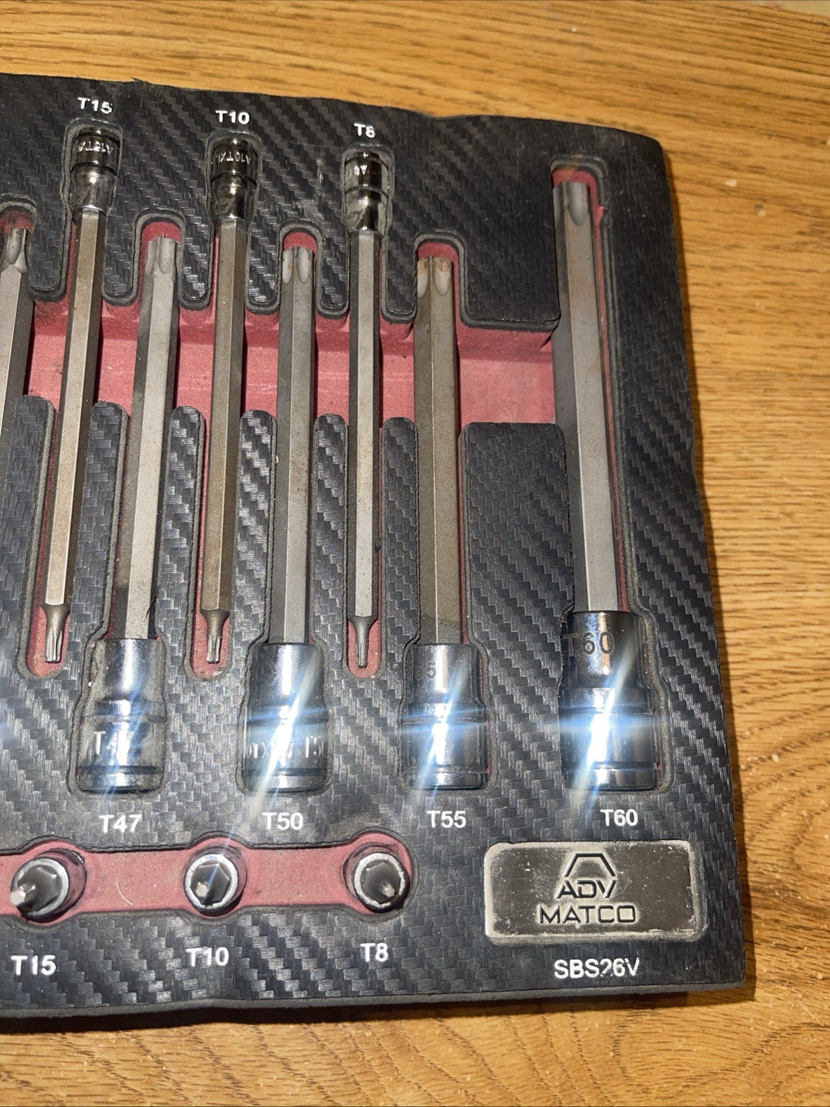 MATCO 1/4″3/8″ and 1/2″dr. 26 Pc. Torx SET 8T thru 60T Pre-owned
