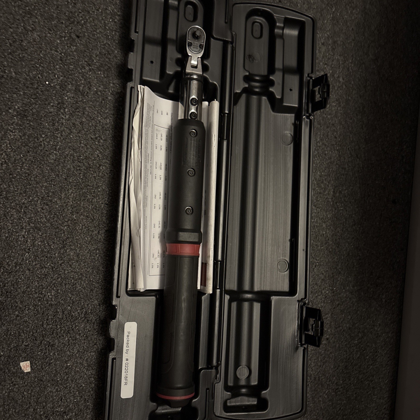 Snap-on tool 1/4″ Drive Techwrench Digital Torque Wrench 2021 24-240 in.lb. Case