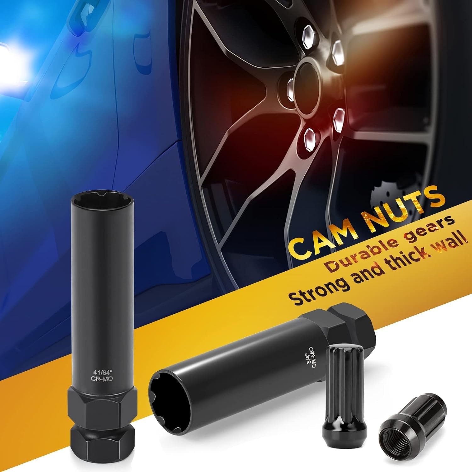 2 Piece Small 6 & 7 Spline Lug Nut Socket-Tuner Socket Tool, Wheel Lock Key f…