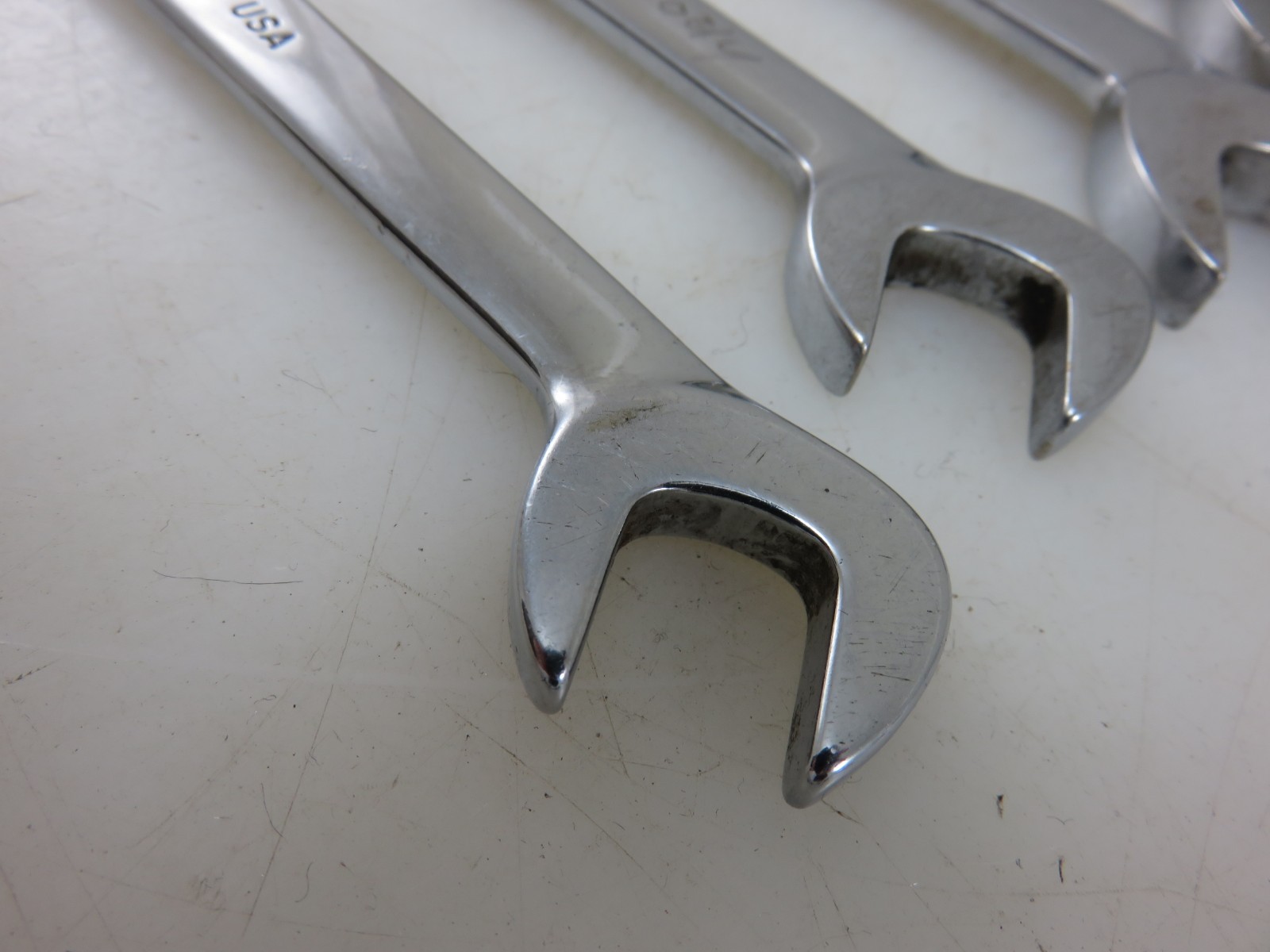 Snap-On VSM Series 4-Way Angle Open End Wrench 4pc Set 11mm, 12mm, 15mm, 17mm