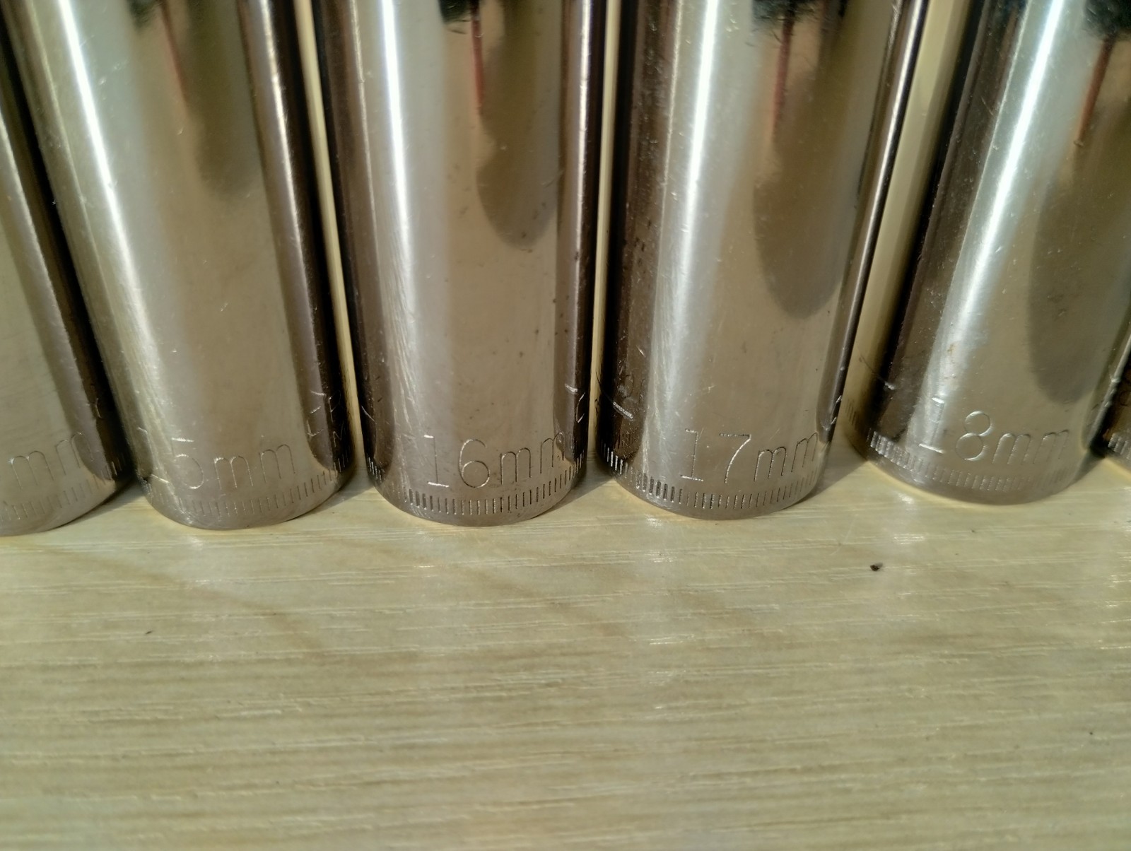 Vintage Craftsman G2-Metric Deep Socket Set 9mm–19mm+18 SparkUSA Made 3/8” Drive