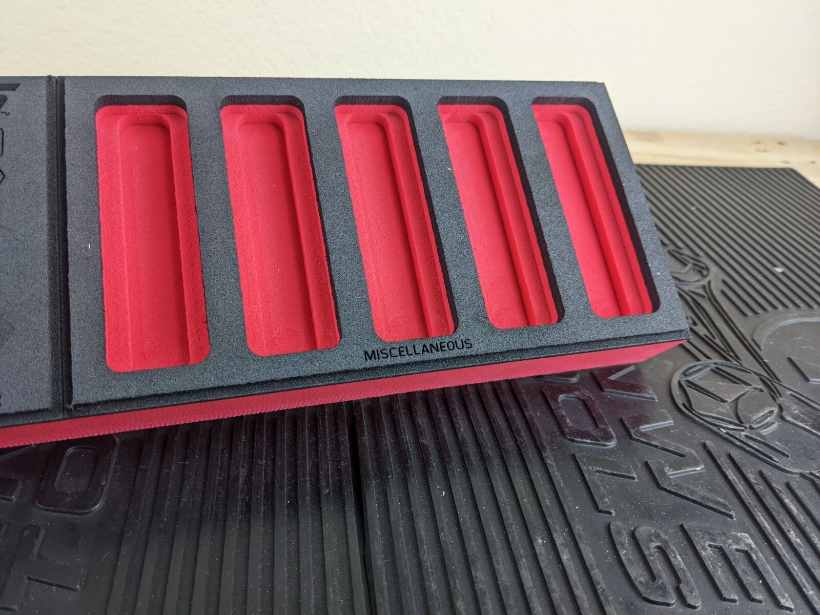 #as833 Snap-on RED FOAM ORGANIZER for 45pc 3/8″ Drive Metric Socket Set FMS003BR