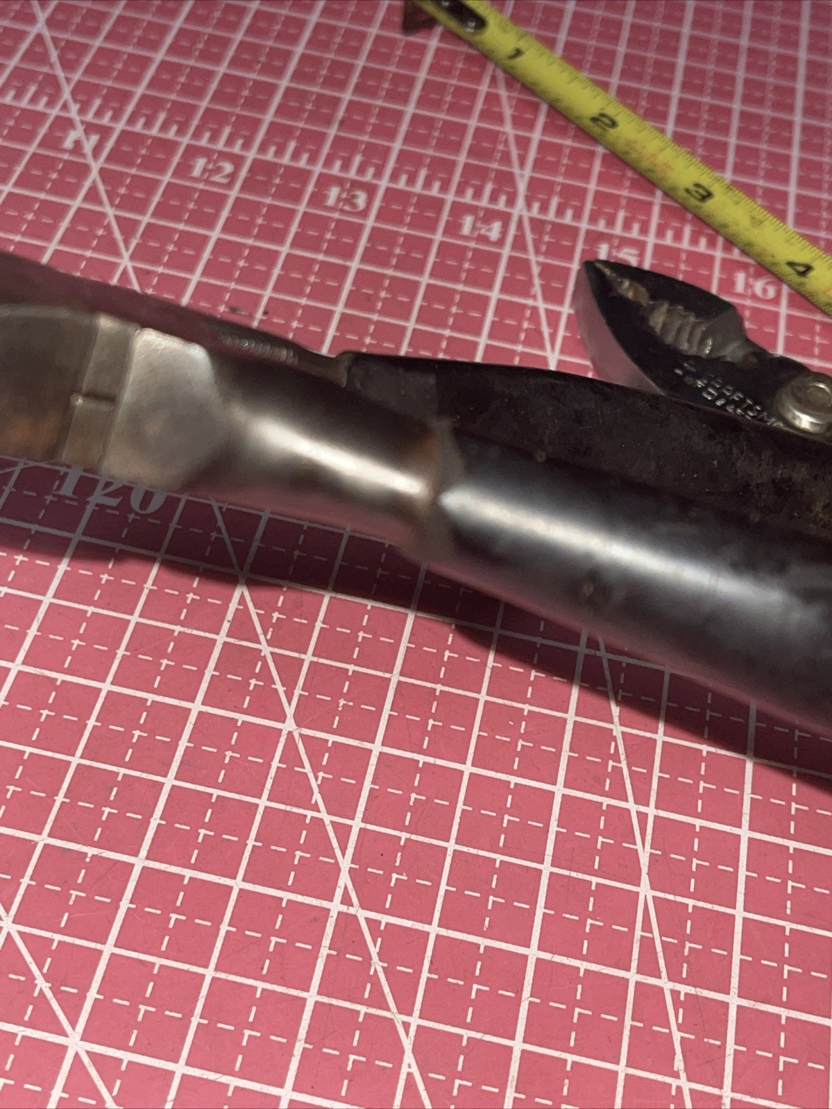 Sears Craftsman USA 45378 45182 Slip Joint & Lineman Pliers Vintage Black Grip