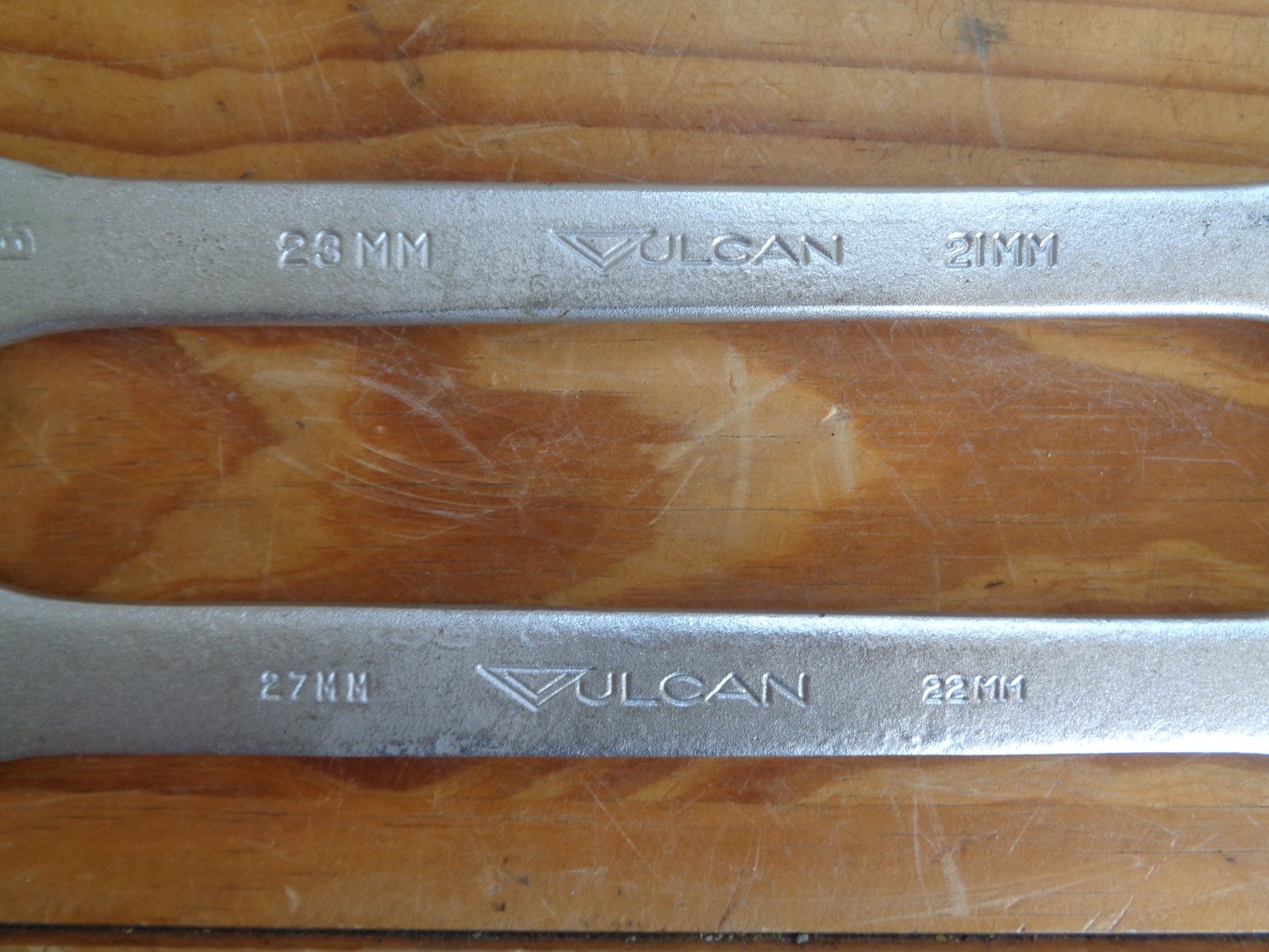 2 VULCAN Williams Tools USA Double Open End Metric Wrenches 21×23 22×27 Wrench