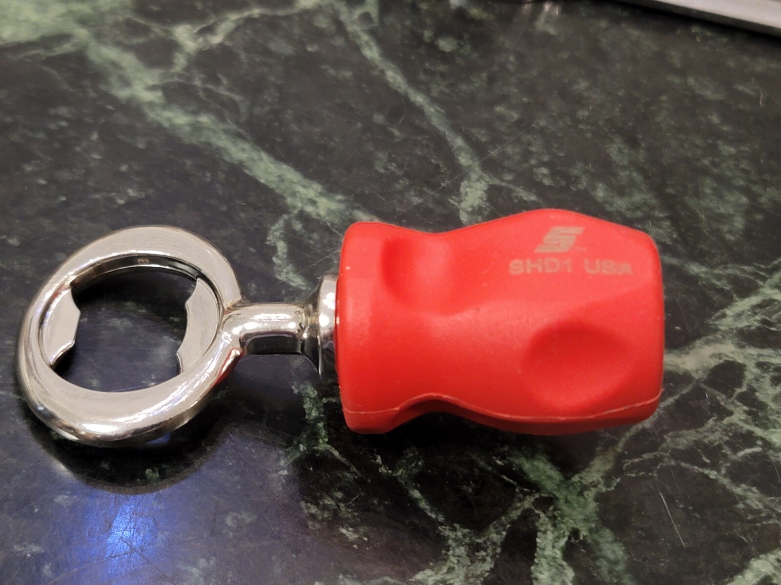 Snap-on Handle Bottle Opener STUBBY RED